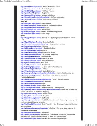deep deep web links